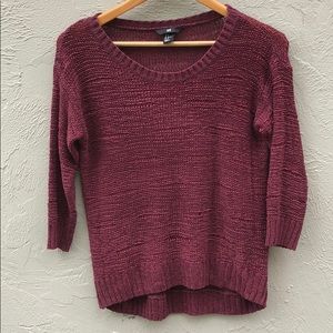 NWOT Maroon Knit Sweater